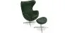 Fotel z podnóżkiem - Egg Design - Tapicerowany w Leatherette - Brave image 9