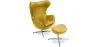 Fotel z podnóżkiem - Egg Design - Tapicerowany w Leatherette - Brave image 9