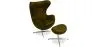 Fotel z podnóżkiem - Egg Design - Tapicerowany w Leatherette - Brave image 9