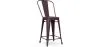 Stołek barowy z oparciem - Industrial Design - 60cm - Stylix image 9