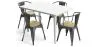 Zestaw stół i 4 krzesła z podłokietnikami Design przemysłowy - New Edition - Bistrot Stylix image 9