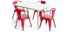 Zestaw stół i 4 krzesła z podłokietnikami Design przemysłowy - New Edition - Bistrot Stylix image 9