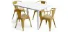 Zestaw stół i 4 krzesła z podłokietnikami Design przemysłowy - New Edition - Bistrot Stylix image 9