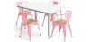 Zestaw stół i 4 krzesła z podłokietnikami Design przemysłowy - New Edition - Bistrot Stylix image 9