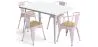Zestaw stół i 4 krzesła z podłokietnikami Design przemysłowy - New Edition - Bistrot Stylix image 9