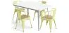 Zestaw stół i 4 krzesła z podłokietnikami Design przemysłowy - New Edition - Bistrot Stylix image 9