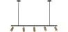 Lampa Szynowa sufitowa - 5 Regulowanych Złotych Reflektorów - 110CM image 9