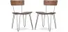 Zestaw 2 drewnianych krzeseł do jadalni - Industrial Design - Hairpin image 9