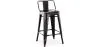Stołek barowy z oparciem - Design przemysłowy - 60cm - New Edition - Stylix image 9