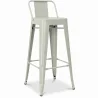 Stołek barowy z oparciem - Industrial Design - 76cm - New Edition - Stylix image 9