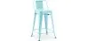 Stołek barowy z oparciem - Design przemysłowy - 60cm - New Edition - Stylix image 9