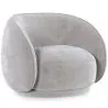 Zakrzywiony fotel obity aksamitem - Cally image 9