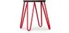 Round Bar Stool - Industrial Design - Wood & Steel - 43cm - Hairpin image 9