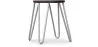 Stołek Hairpin - 42cm - Ciemne drewno i metal image 9
