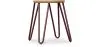 Stołek typu hairpin - 42cm - Jasne drewno i metal image 9