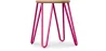 Stołek typu hairpin - 42cm - Jasne drewno i metal image 9