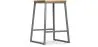 Stołek barowy - Industrial Design - Wood & Metal - 60cm - Big Boy image 9