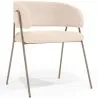 Krzesło jadalniane - Tapicerowane tkaniną bouclé -  Charke image 9