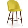 Stołek z aksamitną tapicerką - Scandinavian Design - 66cm - Evelyne image 9