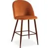 Stołek z aksamitną tapicerką - Scandinavian Design - 66cm - Evelyne image 9