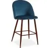 Stołek z aksamitną tapicerką - Scandinavian Design - 66cm - Evelyne image 9