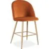 Stołek z aksamitną tapicerką - Skandynawski design - 66cm - Evelyne image 9