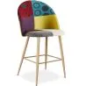Patchworkowy stołek tapicerowany - styl skandynawski - 66cm - Evelyne image 9
