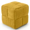 Kwadratowy Puf Tapicerowany Sztruksem - Nowoczesny Design - Cube image 9