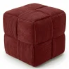 Kwadratowy Puf Tapicerowany Sztruksem - Nowoczesny Design - Cube image 9