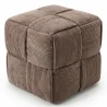 Kwadratowy Puf Tapicerowany Sztruksem - Nowoczesny Design - Cube image 9