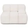 Modułowa Sofa Narożna Lewa - Tapicerowana Białą Tkaniną Bouclé - Bianca image 9