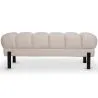 Ławka w stylu Chesterfield tapicerowana aksamitem z żelaznymi nogami - Hamptons image 9