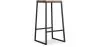 Stołek barowy - Industrial Design - Wood & Metal - 76cm - Big Boy image 9