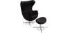 Fotel z podnóżkiem - Egg Design - Tapicerowany w Leatherette - Brave image 9