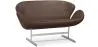 Sofa zakrzywiona - Tapicerowana w skórze - 2 miejsca siedzące - Svin image 9