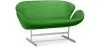 Sofa zakrzywiona - Tapicerowana w skórze - 2 miejsca siedzące - Svin image 9