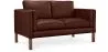 Sofa skórzana tapicerowana - 2 osobowa - Mordecai image 9