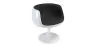 Krzesło do salonu - białe krzesło designerskie - tapicerowane tkaniną - Geneva image 9