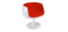 Krzesło do salonu - białe krzesło designerskie - tapicerowane tkaniną - Geneva image 9