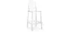 Stołek barowy z oparciem - Transparent Design - 65cm - Victoria Queen image 9