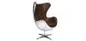 Fotel z podłokietnikami - Aviator Style - skóra i metal - Cocoon image 9