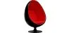 Fotel designerski Egg - tapicerowany w skórze - Eny image 9