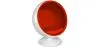 Fotel z podłokietnikami - Ball Design - Tapicerowany w tkaninie - Batton image 9