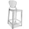 Stołek barowy z oparciem - Transparent Design - 65cm - Victoria Queen image 9