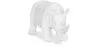 Figurka dekoracyjna Nosorożec - Matte White - Rhyn image 9