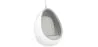 Designerski fotel wiszący Egg - tapicerowany tkaniną - Eny image 9