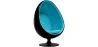Fotel designerski Egg - tapicerowany w skórze - Eny image 9
