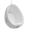 Fotel designerski z wiszącymi jajkami - tapicerowany tkaniną - Eny image 9