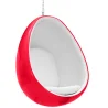 Fotel designerski z wiszącymi jajkami - tapicerowany tkaniną - Eny image 9