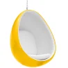 Fotel designerski z wiszącymi jajkami - tapicerowany tkaniną - Eny image 9